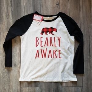 Plaid Bear long sleeve shirt